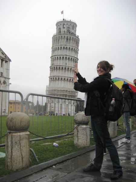 Me holding up the tower of Pisa