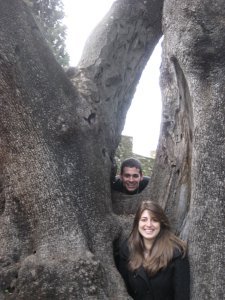 Me and Al in this big tree