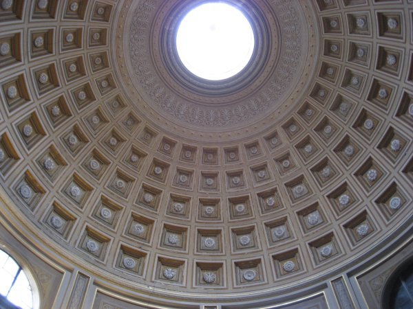 Dome of an octagonal room