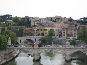 View of the Tiber from the top of the Castle