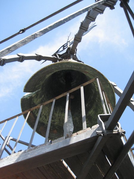Bell at the top of Torre del Mangia (bell tower)
