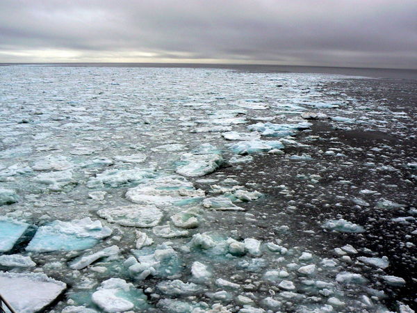 An icy Arctic Sea