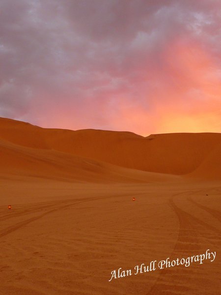 Sunset in the Namib Desert