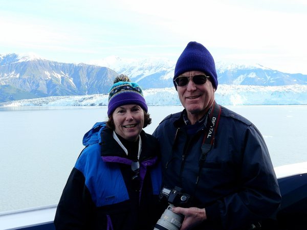 Donna and Alan at the Glacier viewing party