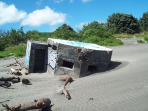 A structure in the beach
