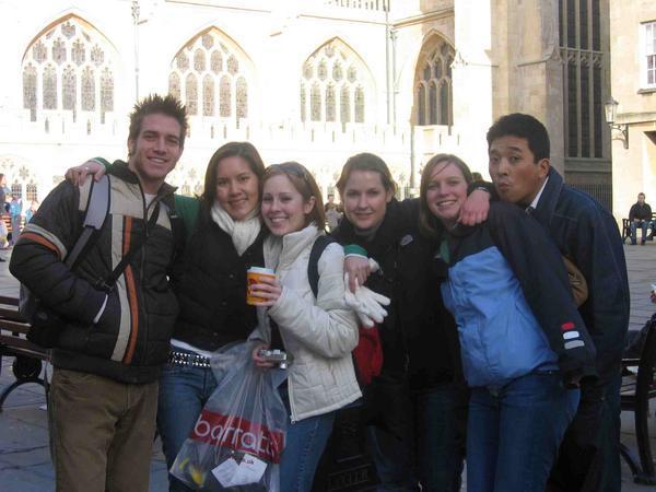 In front of the BATH abbey!