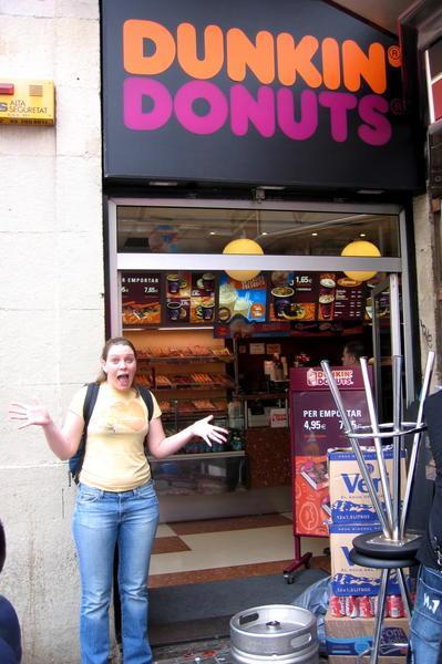 They had a DUNKIN DONUTS!