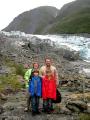 Family at Fox Glacier