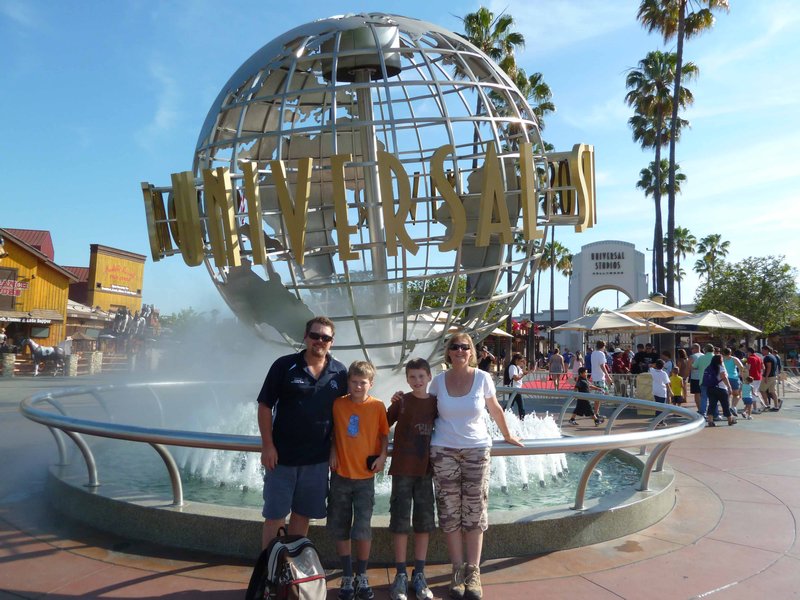 Family at Universal Studios
