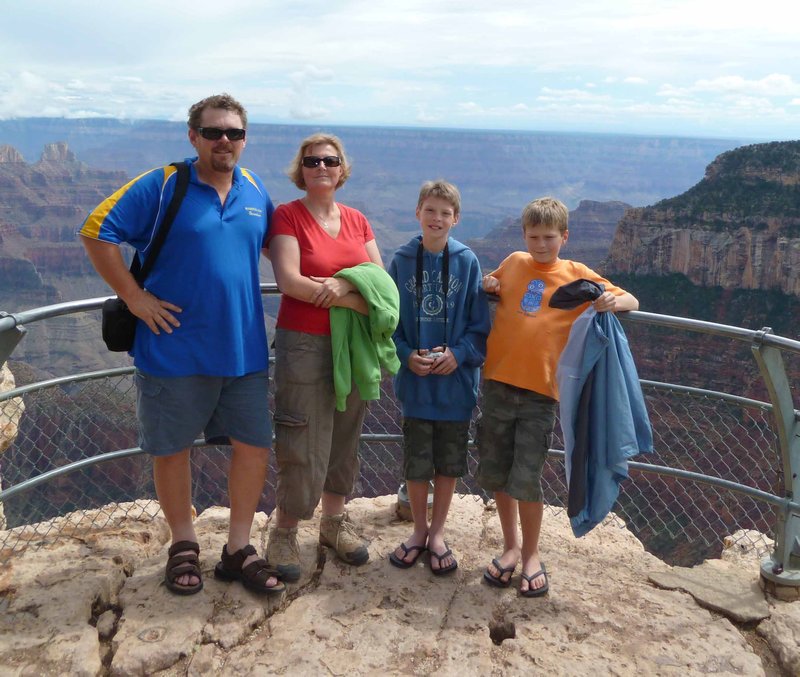 Family at Grand Canyon - North Rim