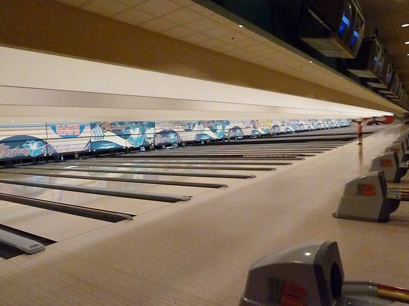 70 Lane Bowling Alley Inside Our Hotel
