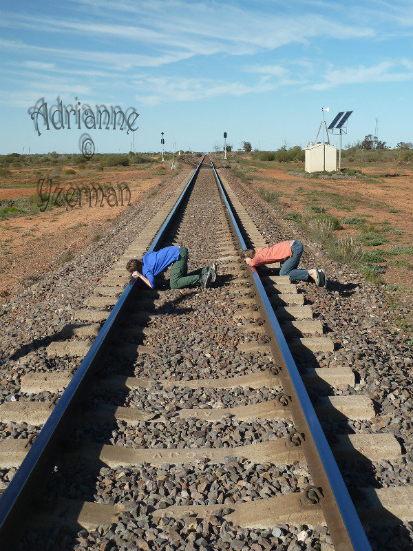 Kids Playing on Railway Track
