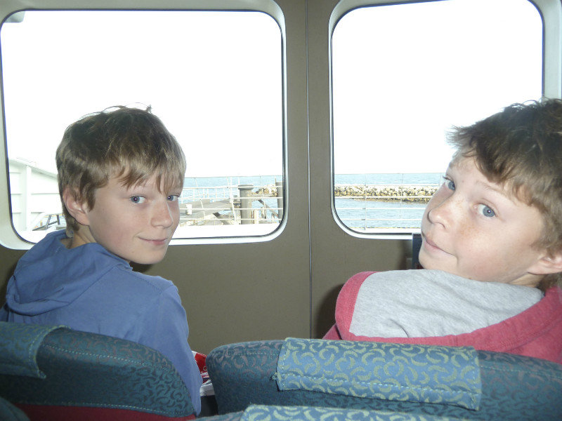 Kids on KI Ferry