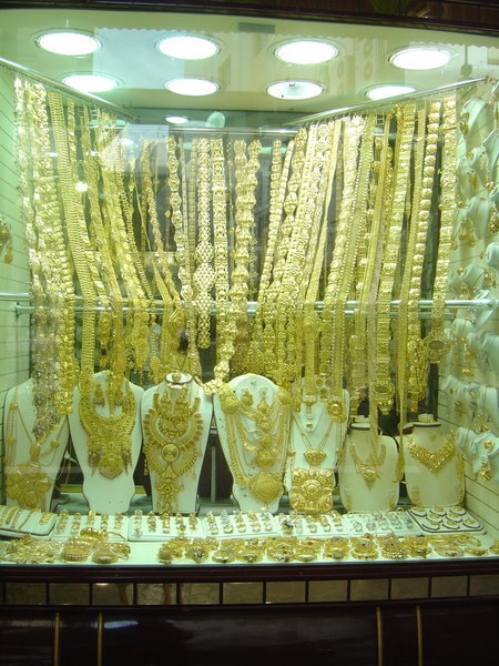 Gold on display