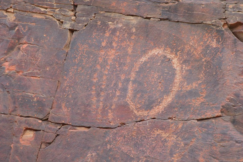 Aboriginal Carvings representing an initiation ceremony.