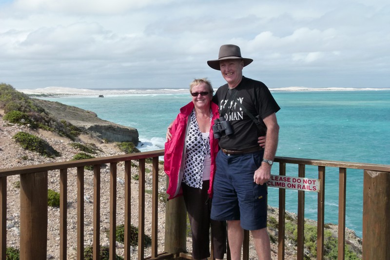 Ruth and Geoff at Head of Bight.