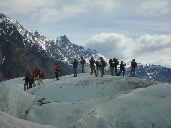 Glacier hiking, Viedma glacier