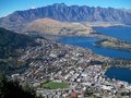 Arial view of Queenstown and Lake Wakatipu