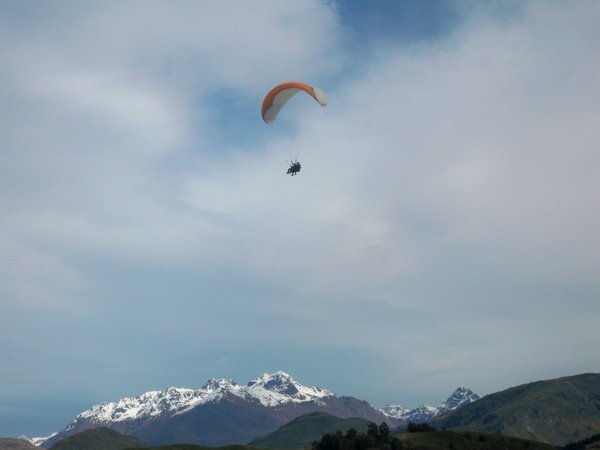 paragliding from Coronet Peak
