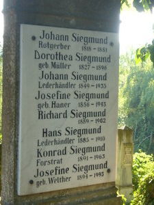 family grave in the german graveyard