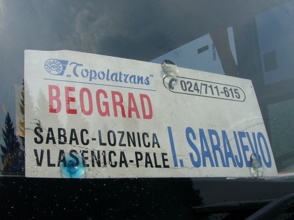 Belgrade to Sarajevo