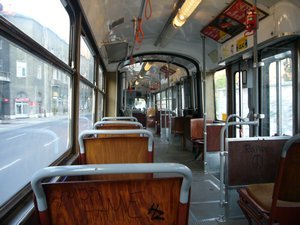 inside a sarajevo tram