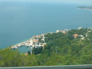 views of Croatia from the bus
