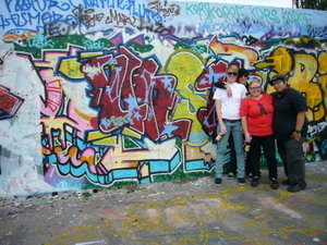 at the berlin wall