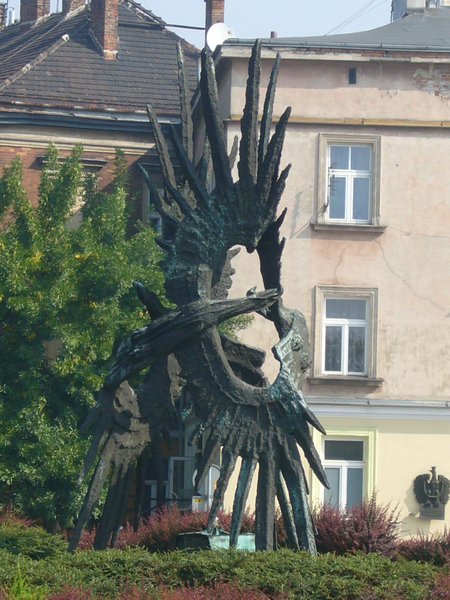 dragon statue by Wawel Castle
