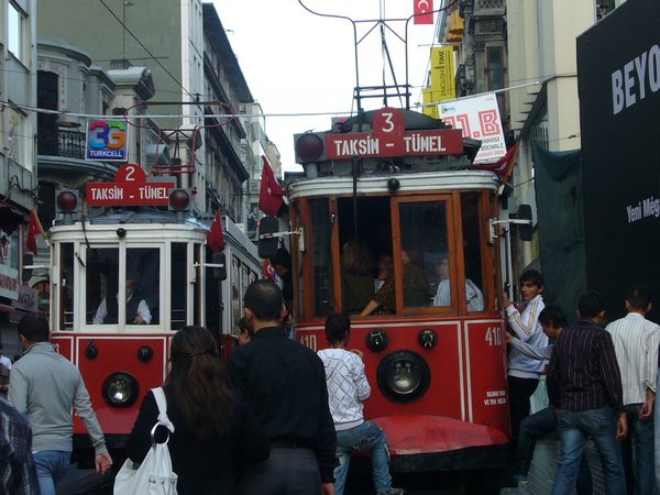 Trolley to Taksim Square