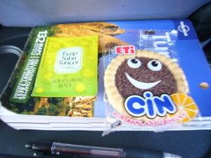 typical treats on the bus