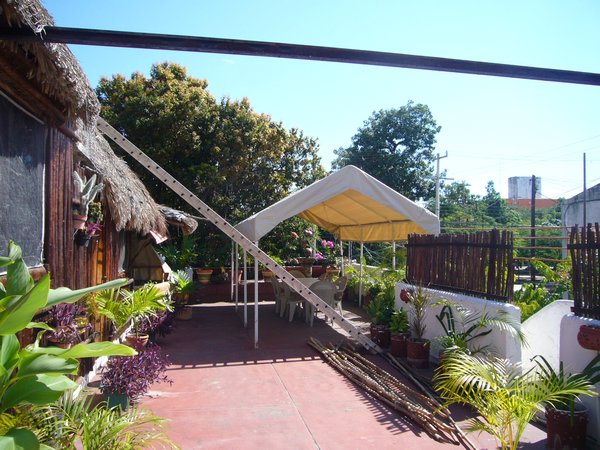 mayan hostel deck