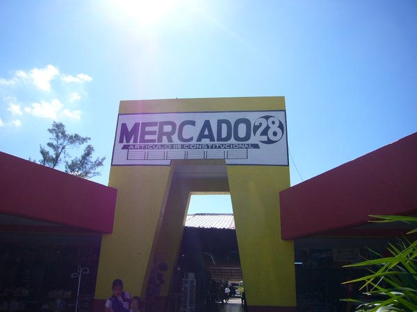 our first mercado in mexico