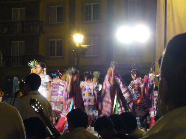 traditional dancers in the Zócalo
