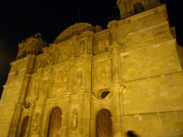 catedral de oaxaca on new years eve