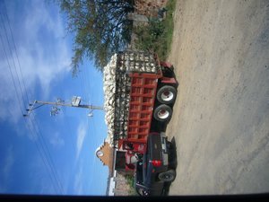 truck full of piñas