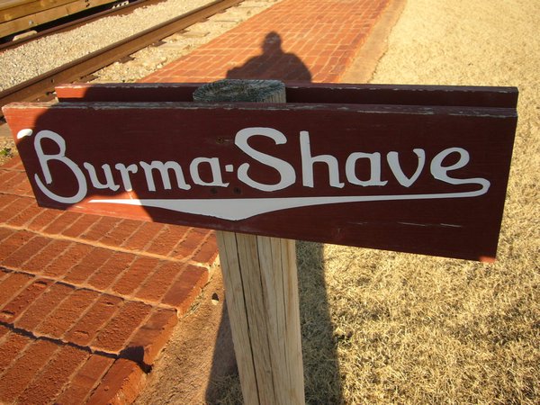 old burma shave signs