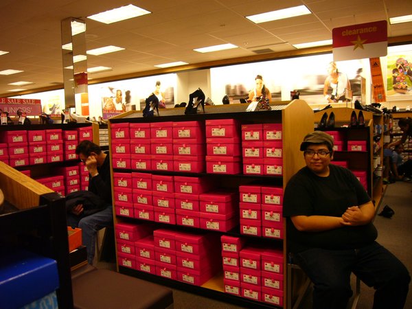 tages and luis super bored in kohl's