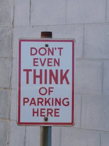 They're serious about parking here