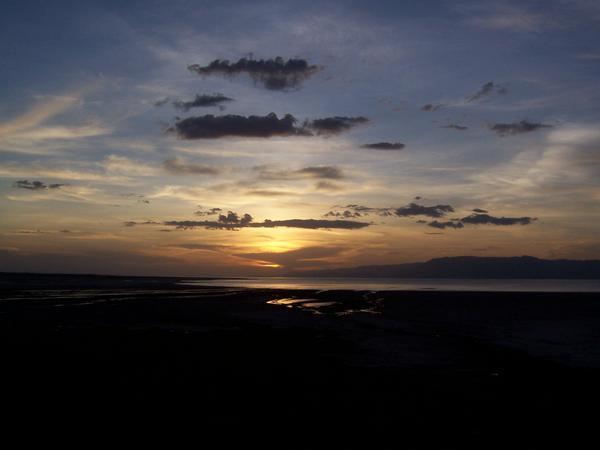Sunset over Lake Eyasi