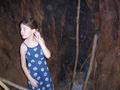 Anja inside of the baobab house
