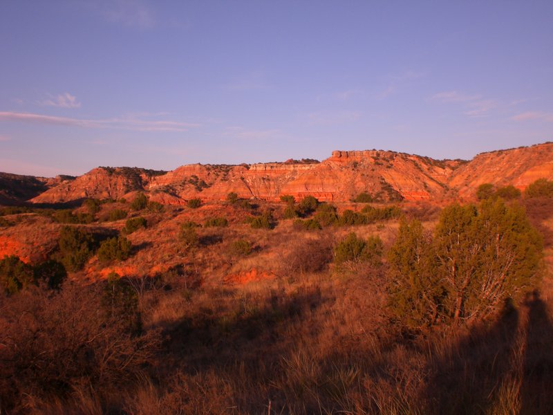 Sunset in Palo Duro Canyon