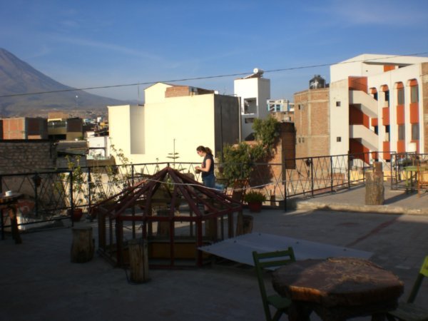 Roof view from Arequipa hostel