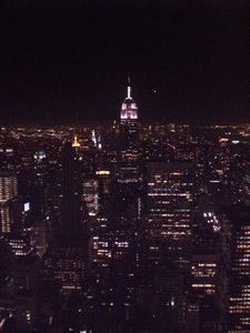 View from Rockefeller by night