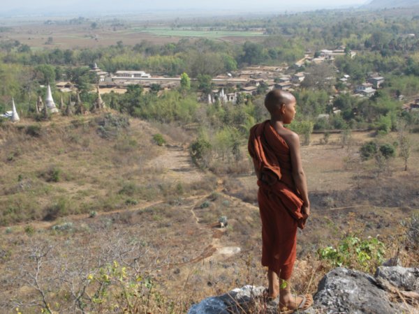 Novice Monk - overlooking Indein