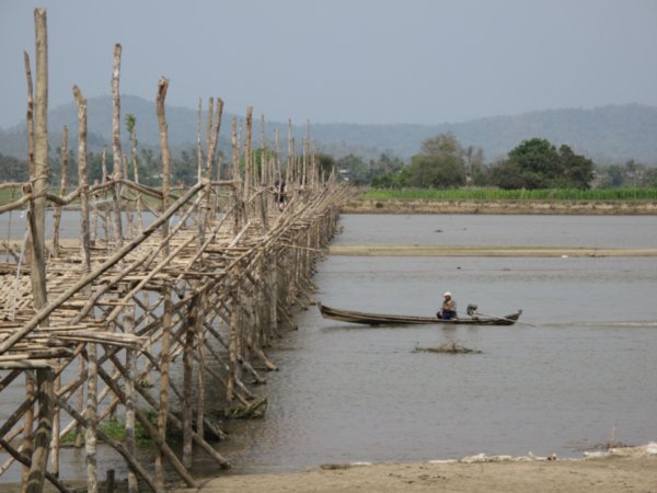 Bamboo bridge, Bhamo