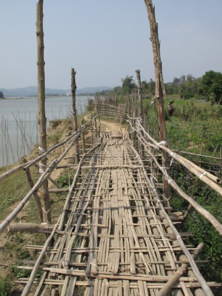 Bamboo bridge, Bhamo