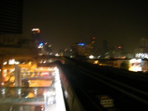View of Bangkok from Skytrain platform 2