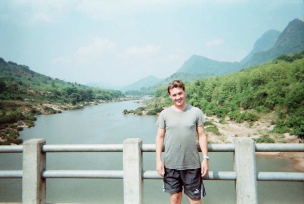 Me over the Nam Khan river, Luang Prabang