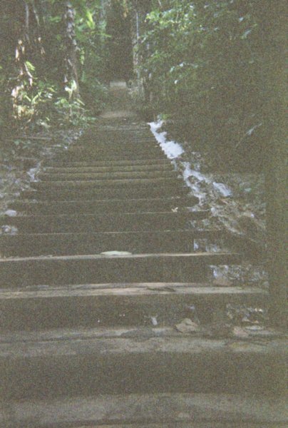 Steep steps to falls